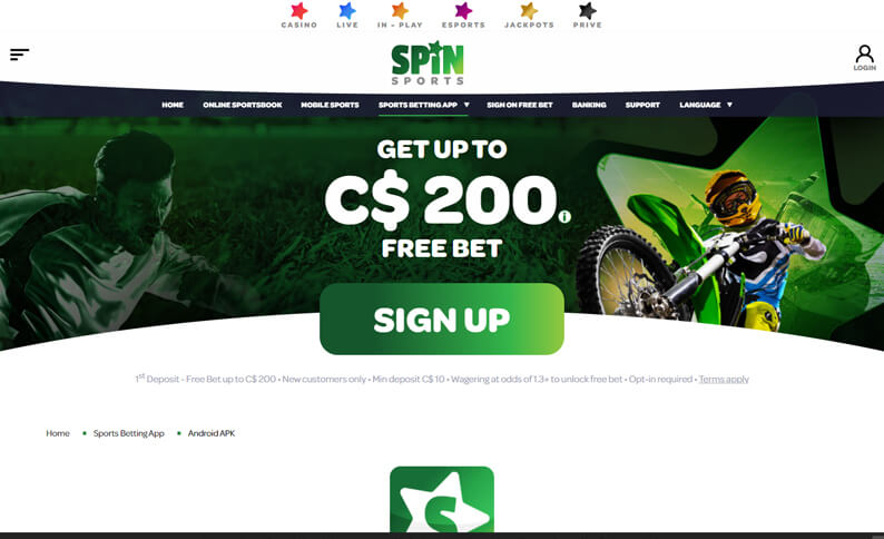 This image is the second image of the app, encrypted odds-on top online betting software